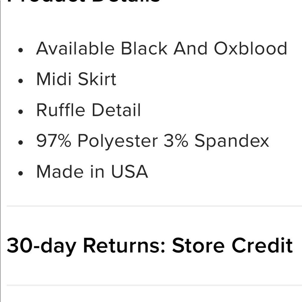 Nwt Fashion Nova Twilight Ruffle Skirt Oxblood - Picture 7 of 7